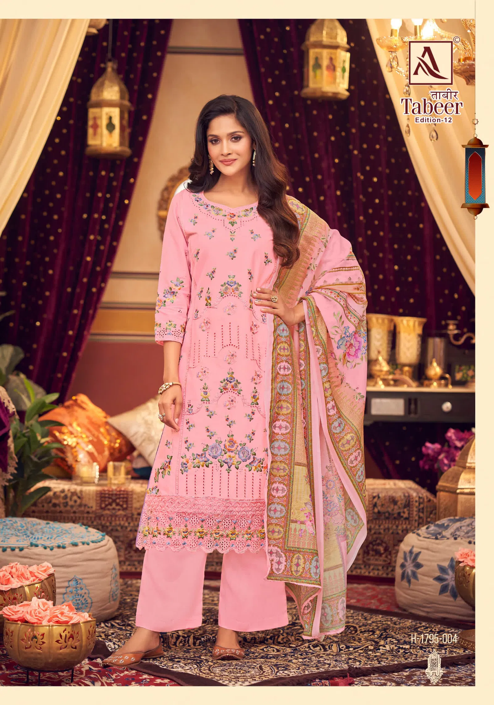 Tabeer Edition 12 By Alok Suit Cambric Lawn Dress Material Exporters In India